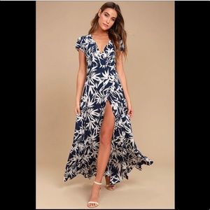 Blue and white Floral Lulu Amuse dress